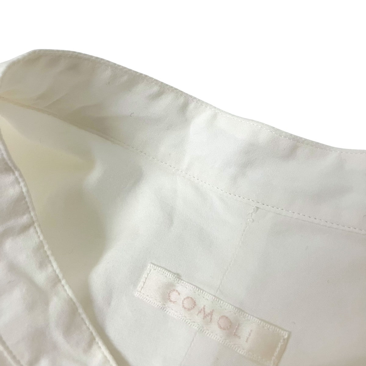 COMOLI バンドカラーシャツM01 02002 古着・中古-4枚目のアイテム画像