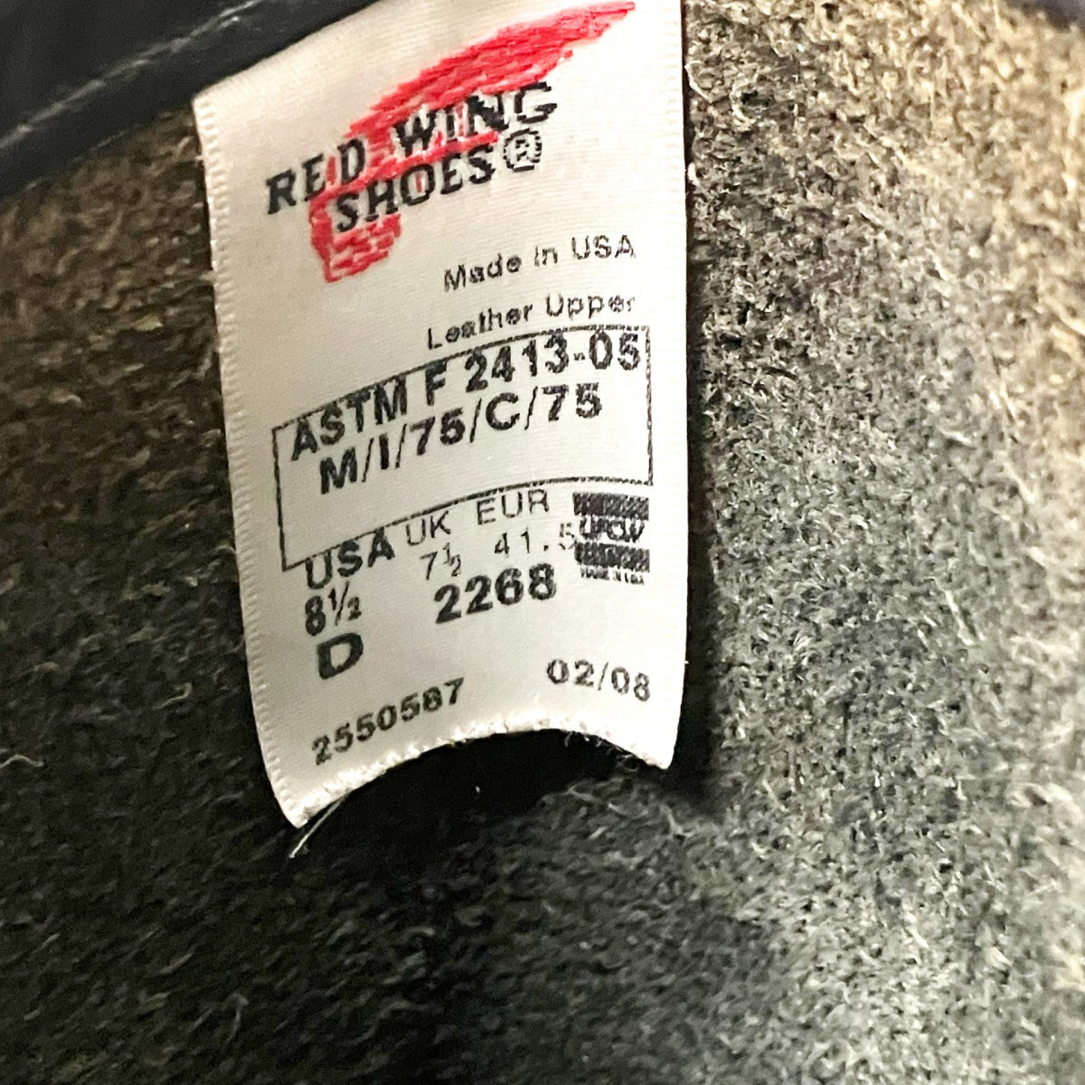 RED WING(レッドウィング) エンジニアブーツ2268 2268 ブラック サイズ