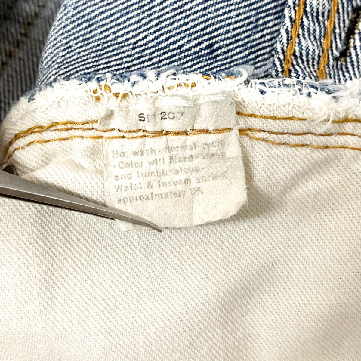 LEVI’S 66前期デニムパンツ 古着・中古-6枚目のアイテム画像