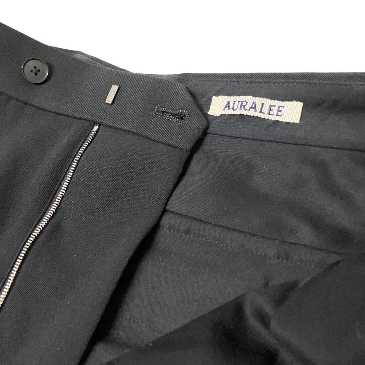 AURALEE LIGHT WOOL MAX GABARDINE TWOｰTUCK SLACKSスラックスパンツA25SP03MG 古着・中古-4枚目のアイテム画像