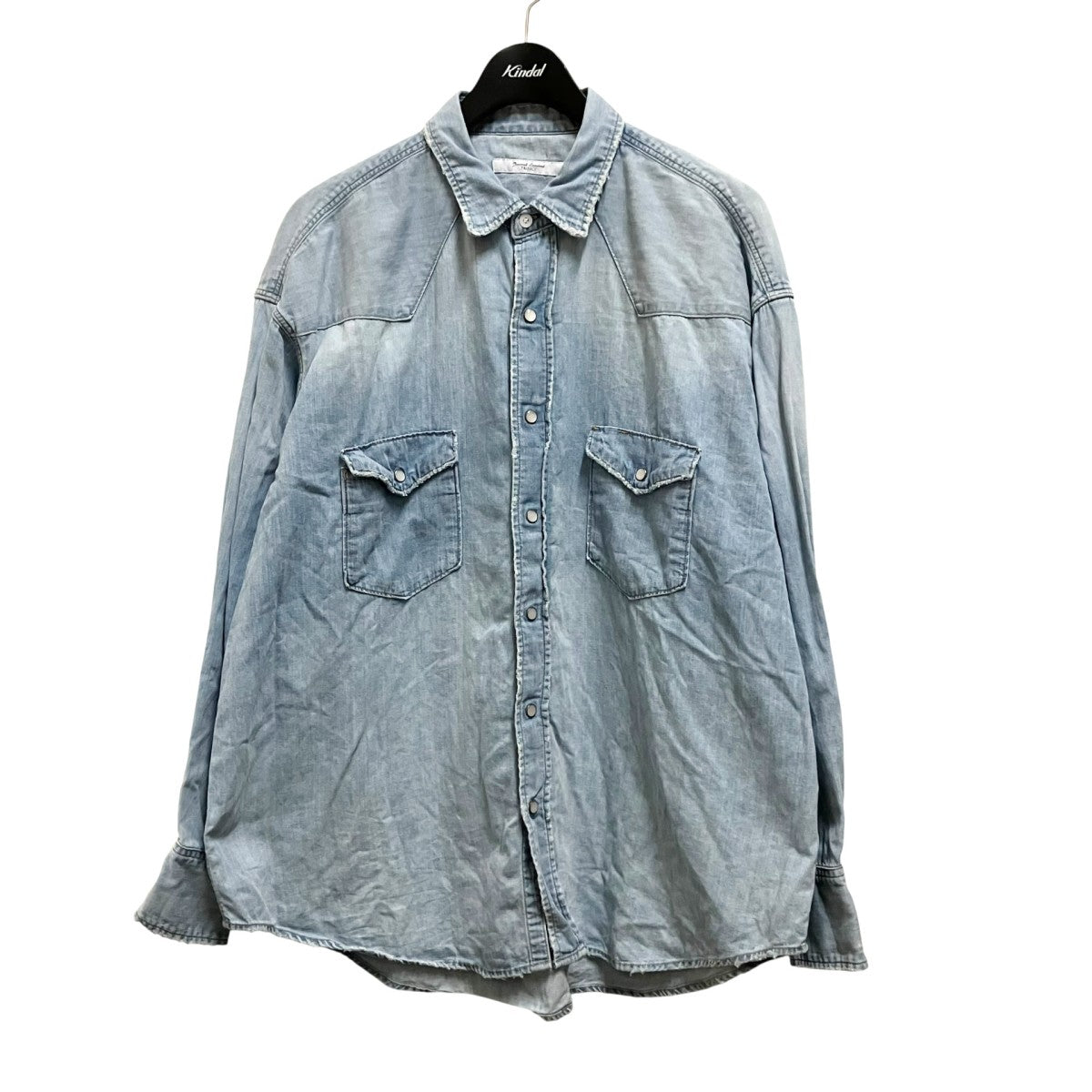 JOURNAL STANDARD TRISECT デニムウエスタン クラッシュシャツ24 050 600 8090 1 古着・中古-1枚目のアイテム画像