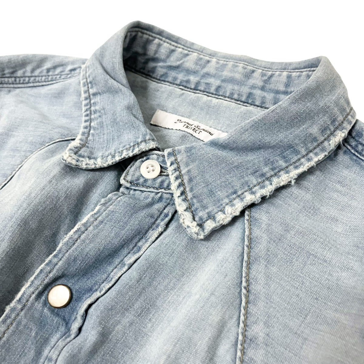 JOURNAL STANDARD TRISECT デニムウエスタン クラッシュシャツ24 050 600 8090 1 古着・中古-3枚目のアイテム画像