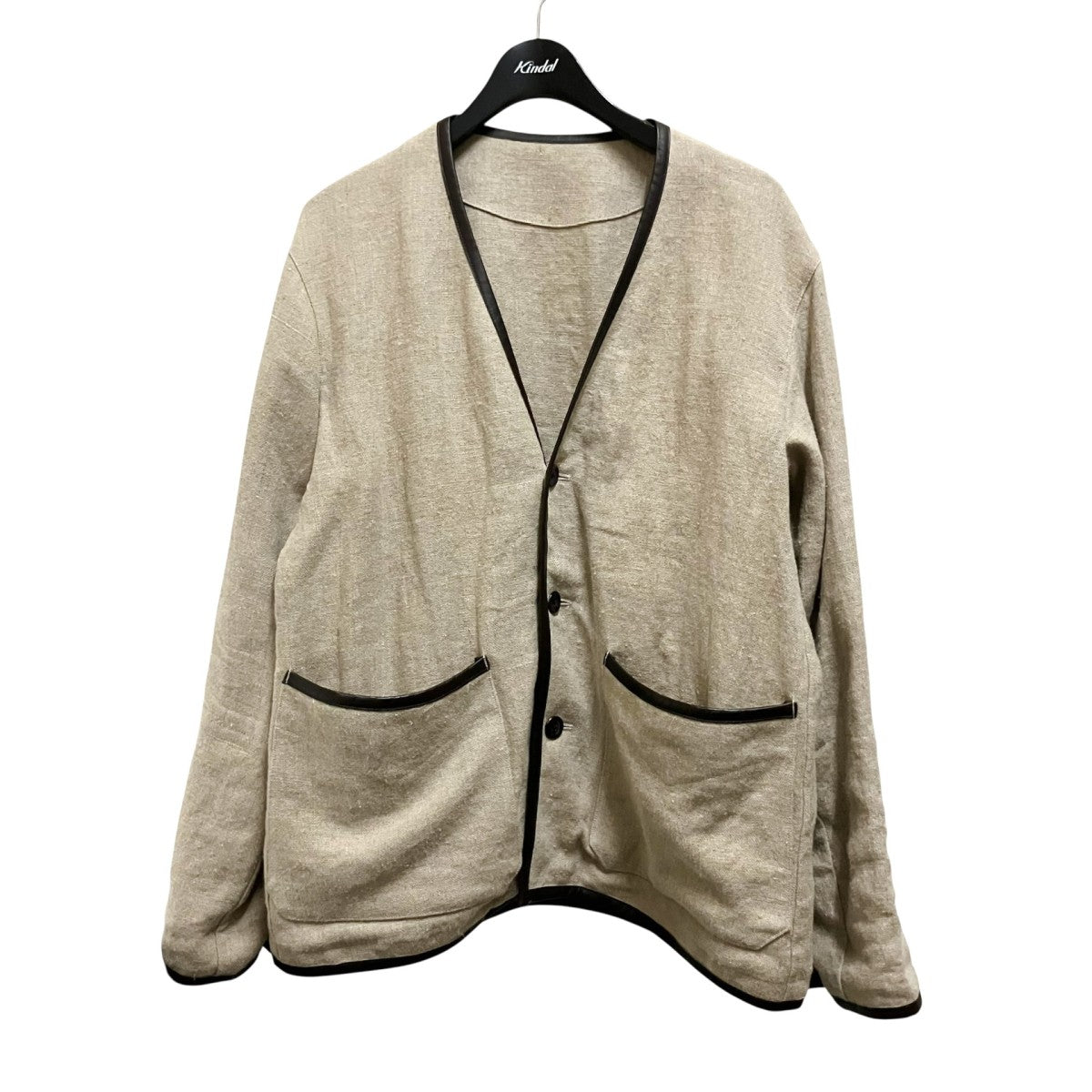 la favola パイピング ノーカラージャケットlaf J06 05 古着・中古-1枚目のアイテム画像
