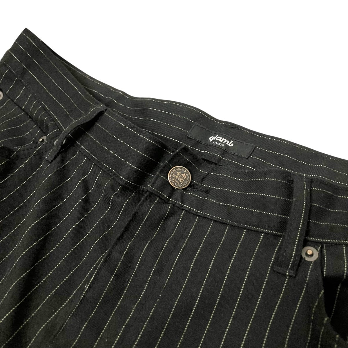 glamb Poly PantsストライプパンツGB0320 P09 古着・中古-3枚目のアイテム画像