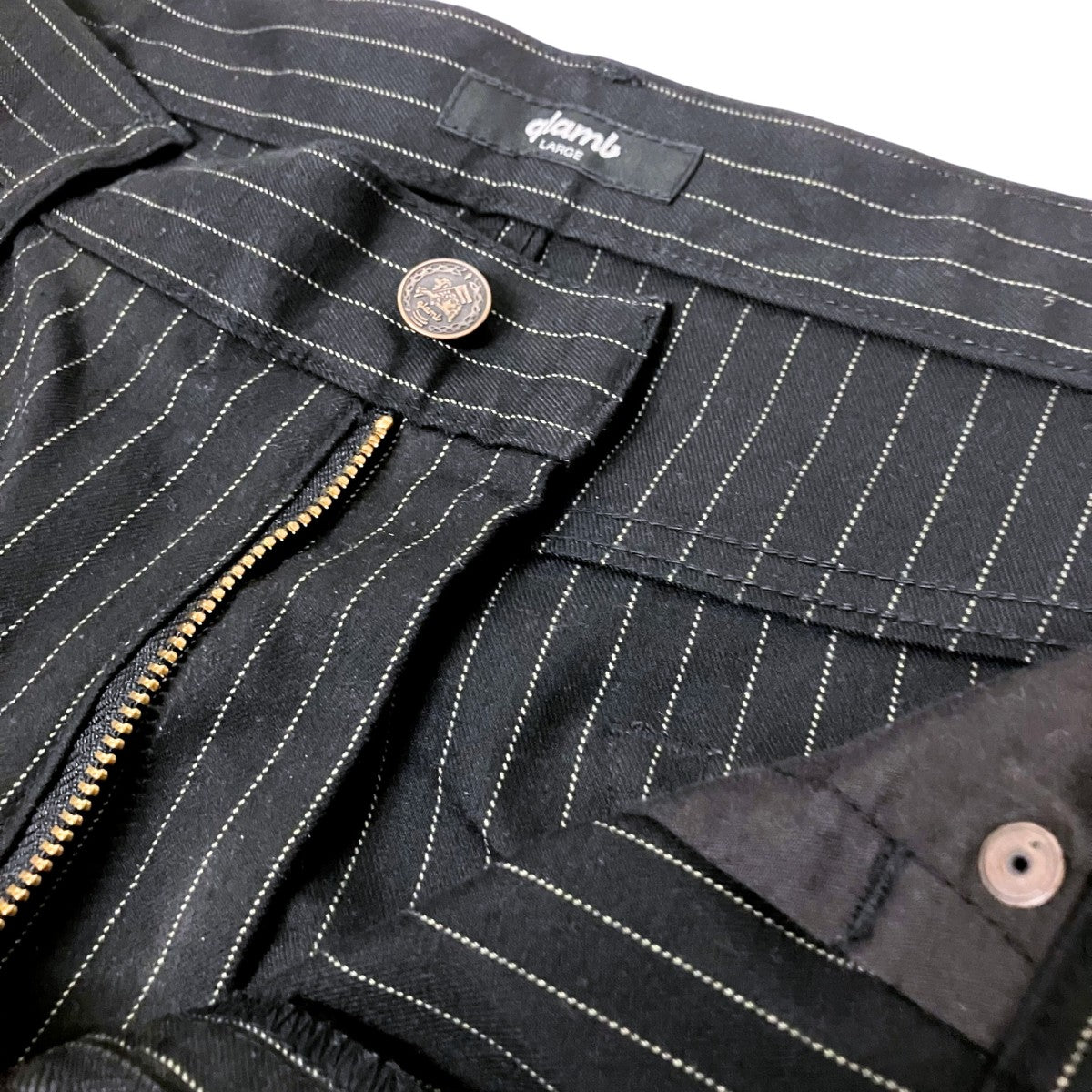 glamb Poly PantsストライプパンツGB0320 P09 古着・中古-4枚目のアイテム画像