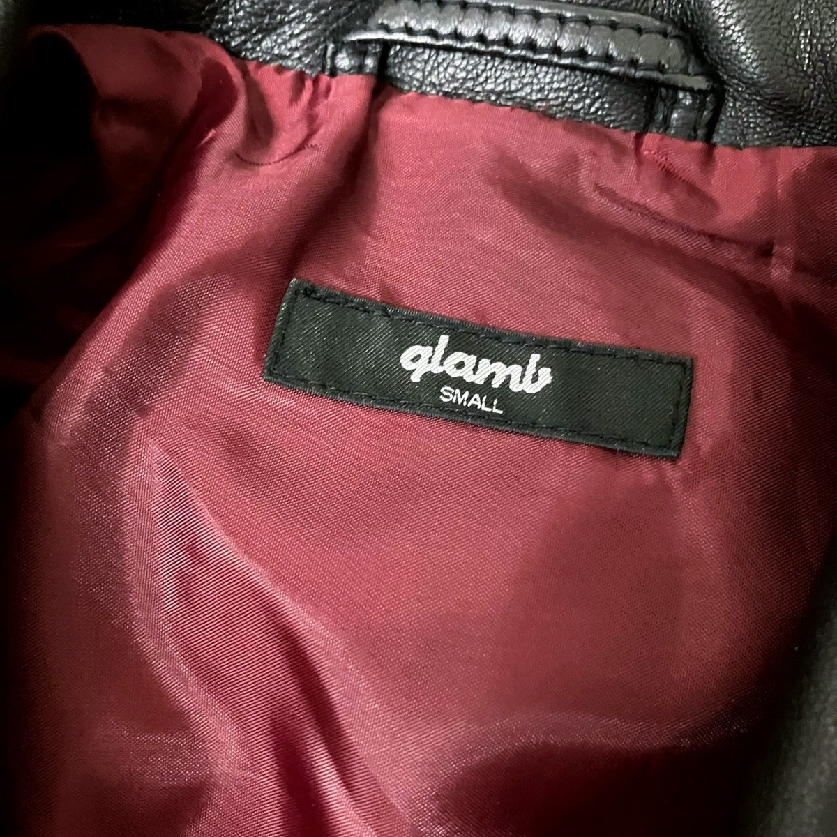 glamb Chin Strap Leather BlousonレザージャケットGB0323 JKT01 古着・中古-4枚目のアイテム画像