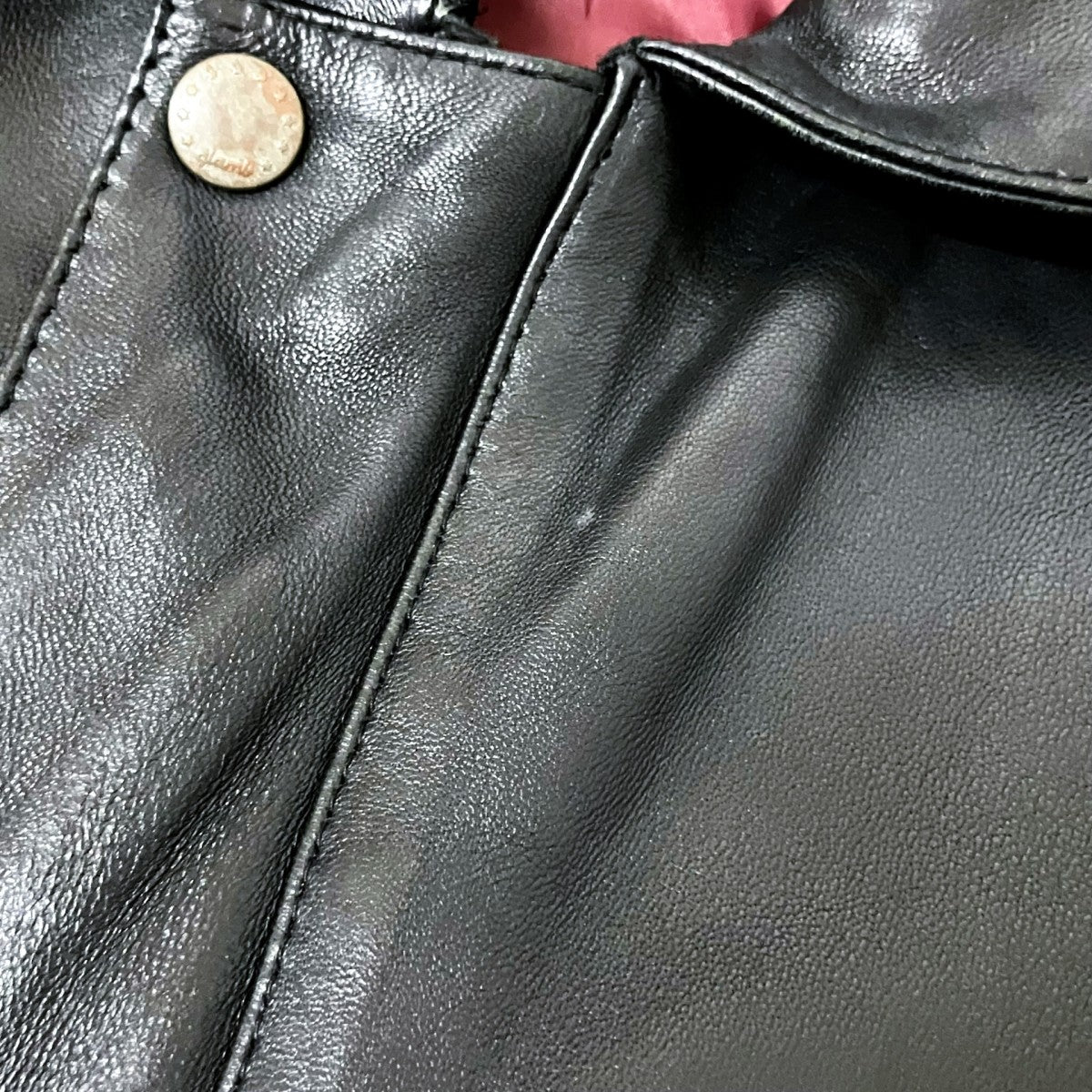 glamb Chin Strap Leather BlousonレザージャケットGB0323 JKT01 古着・中古-7枚目のアイテム画像