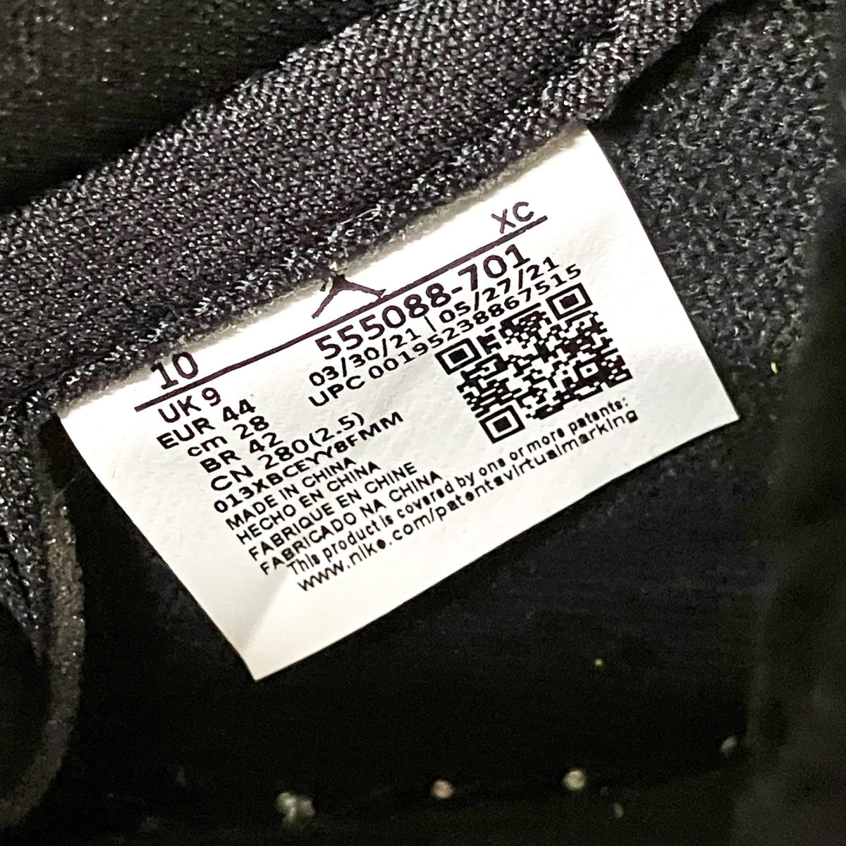 NIKE AIR JORDAN 1 RETRO HIGH OGハイカットスニーカー555088 701 古着・中古-6枚目のアイテム画像