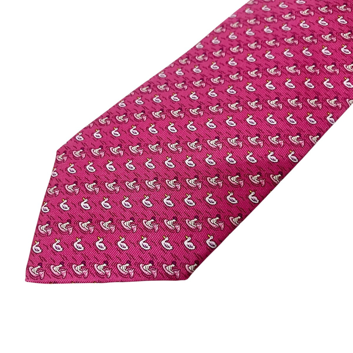 HERMES 総柄シルクネクタイ 古着・中古-2枚目のアイテム画像