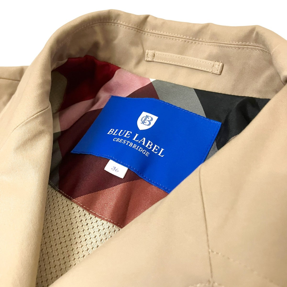 BLUE LABEL CRESTBRIDGE トレンチコート55A01 830 42 古着・中古-3枚目のアイテム画像