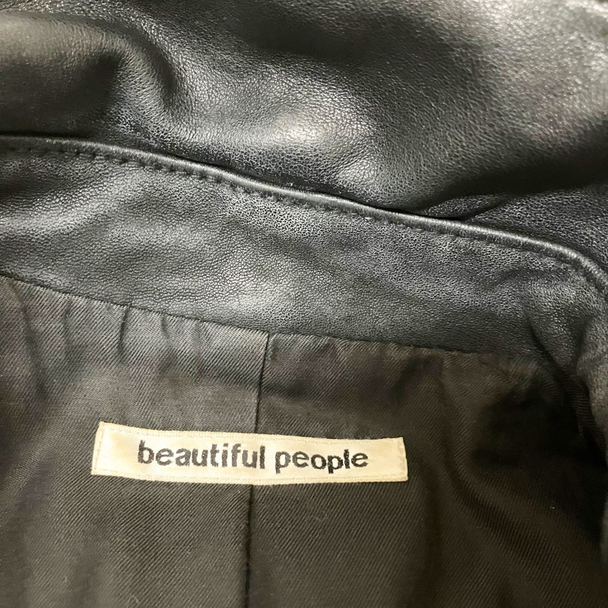 beautiful people ダブルライダースジャケット1440402401 古着・中古-4枚目のアイテム画像