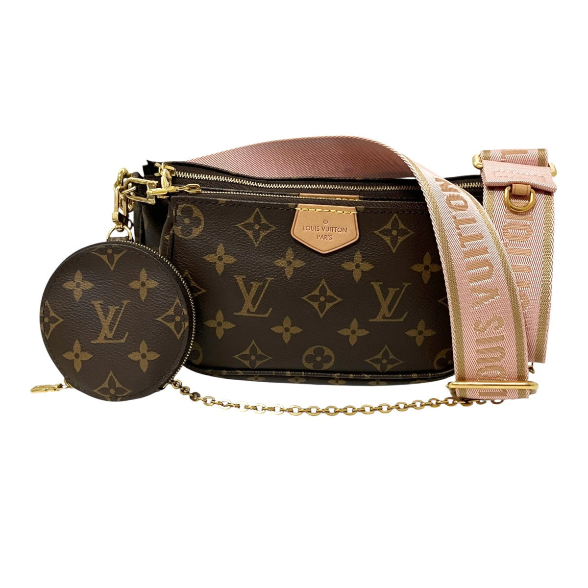 LOUIS VUITTON ミュルティポシェットアクセソワールモノグラムポーチ付ショルダーバッグM44840 古着・中古-1枚目のアイテム画像