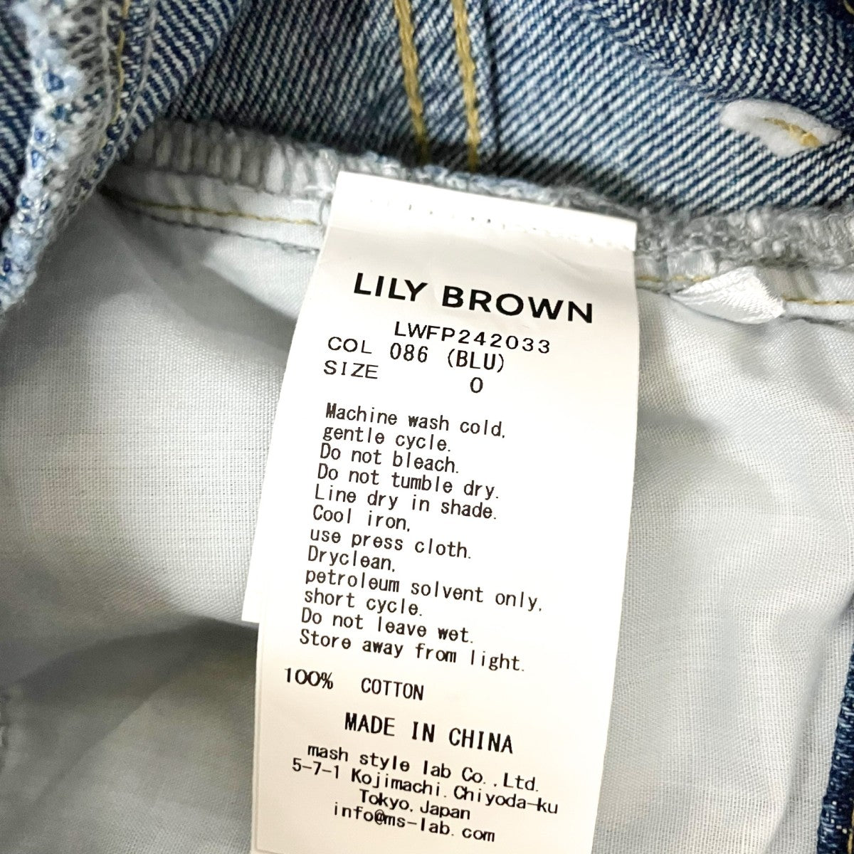 Lily Brown 総柄デニムパンツLWFP242033 古着・中古-5枚目のアイテム画像