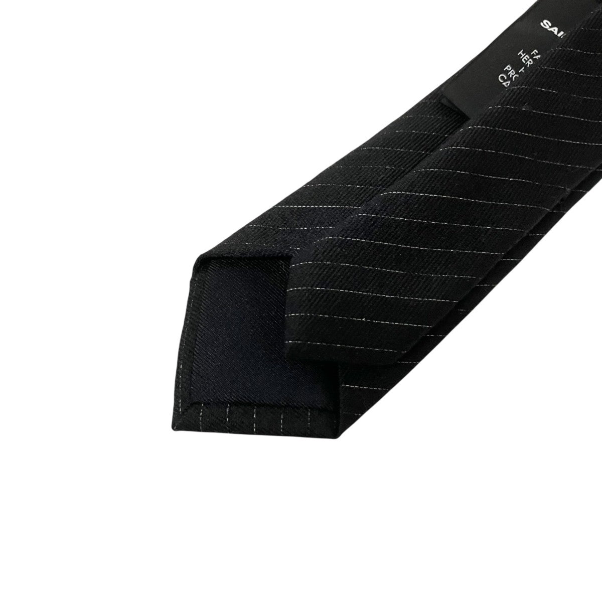 Saint Laurent Paris シルク混ネクタイ 古着・中古-3枚目のアイテム画像