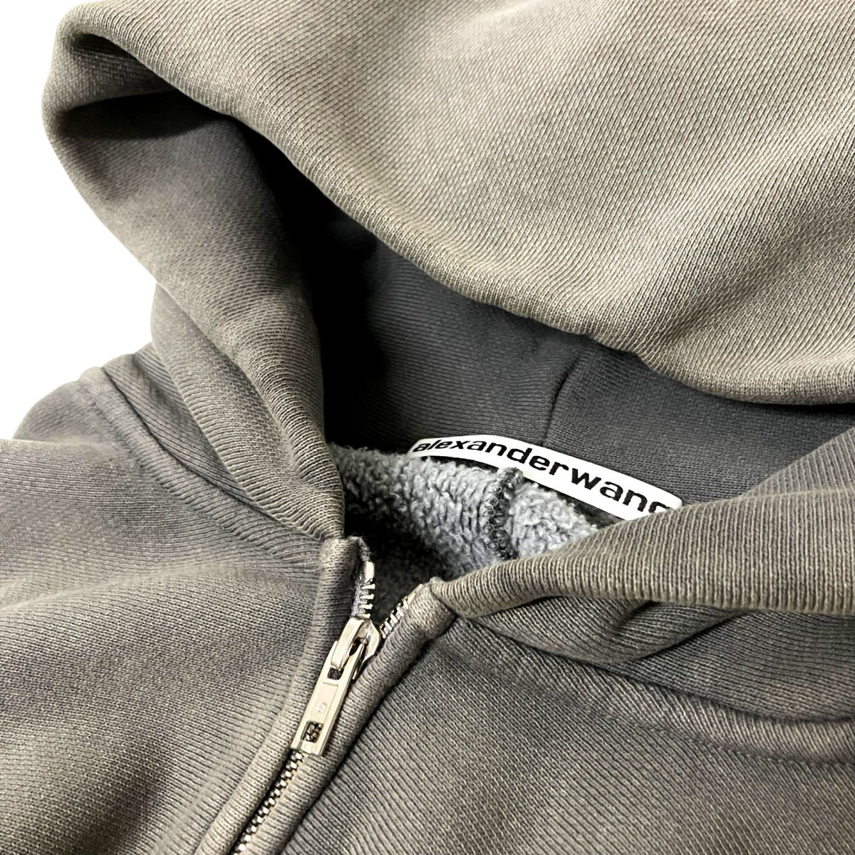 ALEXANDER WANG Zip Up Hoodie With Matte Starジップパーカー6CC2242051 古着・中古-3枚目のアイテム画像