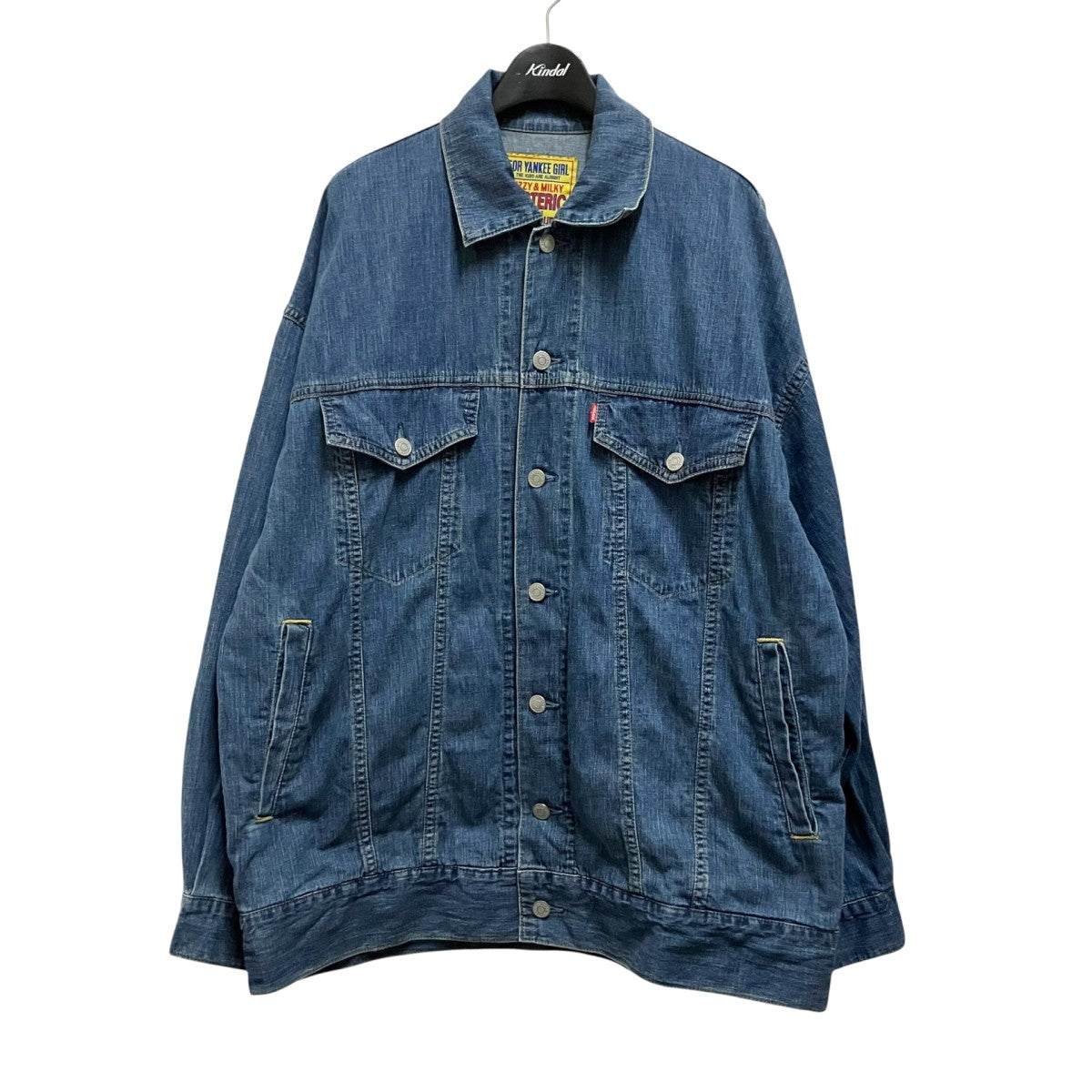 Hysteric Glamour LEVITATED GIRL刺繍デニムジャケット01261AB02 古着・中古-1枚目のアイテム画像