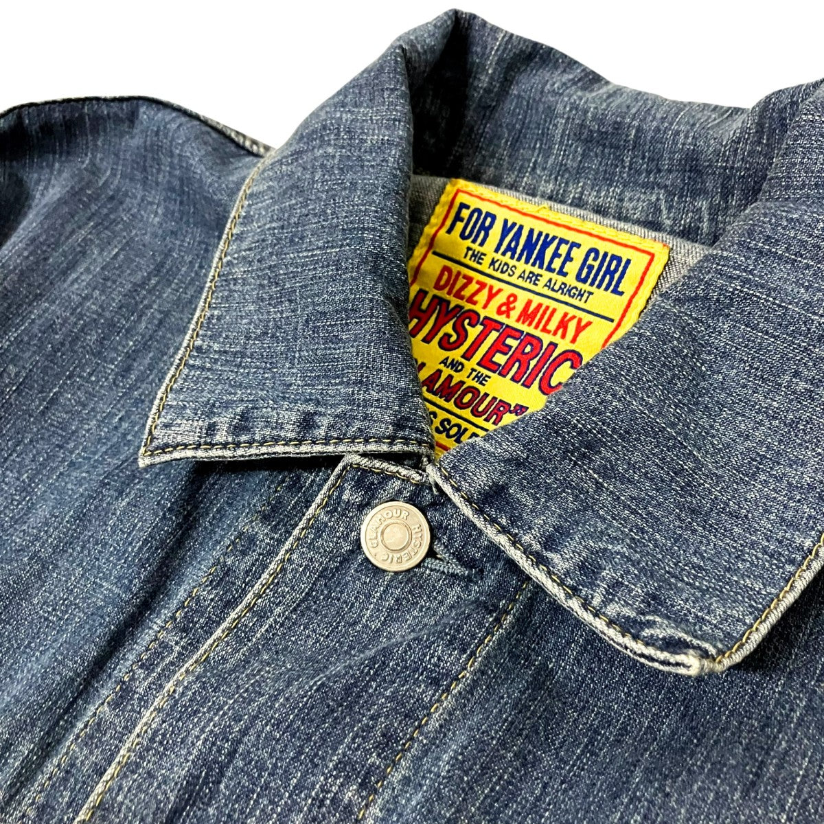 Hysteric Glamour LEVITATED GIRL刺繍デニムジャケット01261AB02 古着・中古-3枚目のアイテム画像