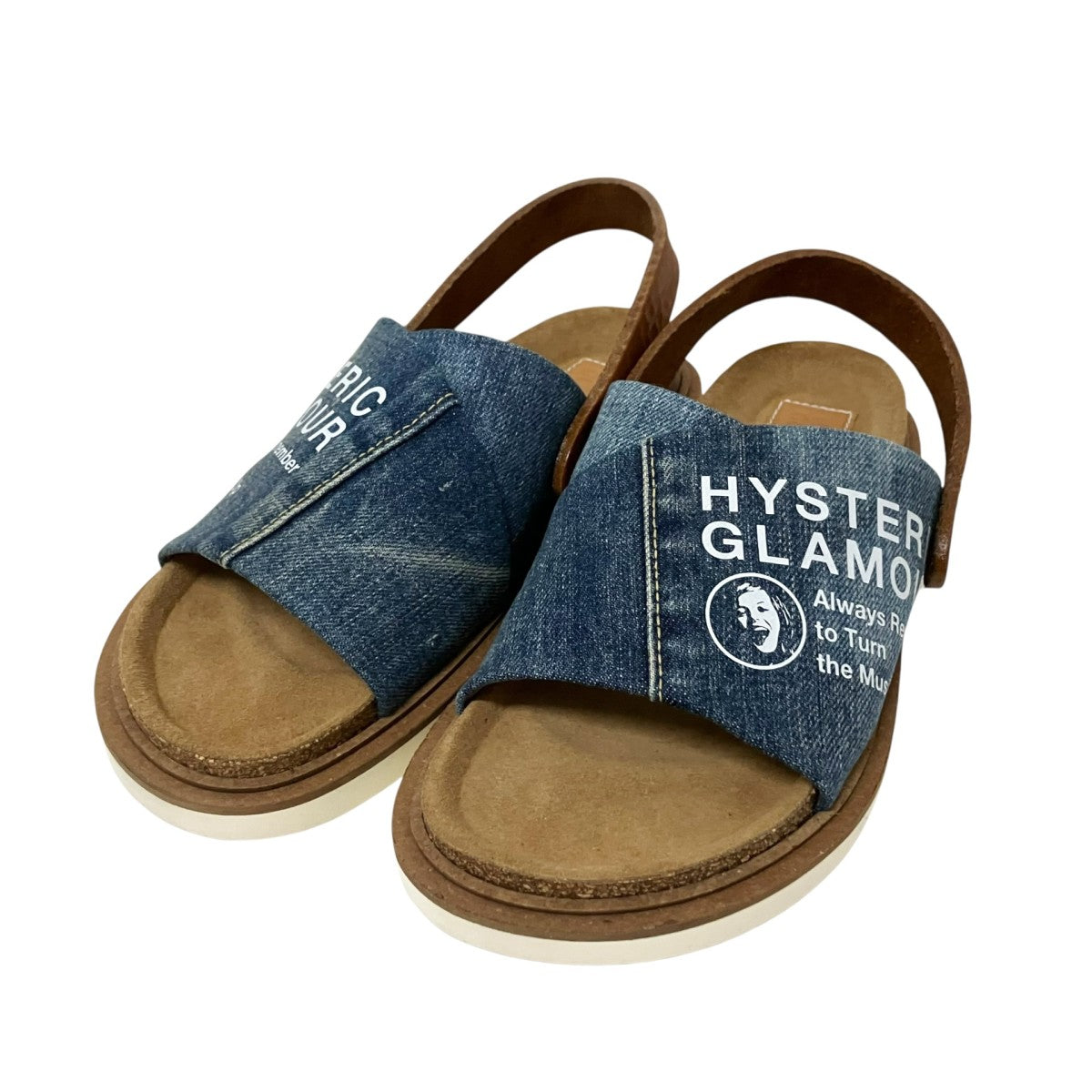 Hysteric Glamour デニムサンダル01191QS05244 古着・中古-1枚目のアイテム画像