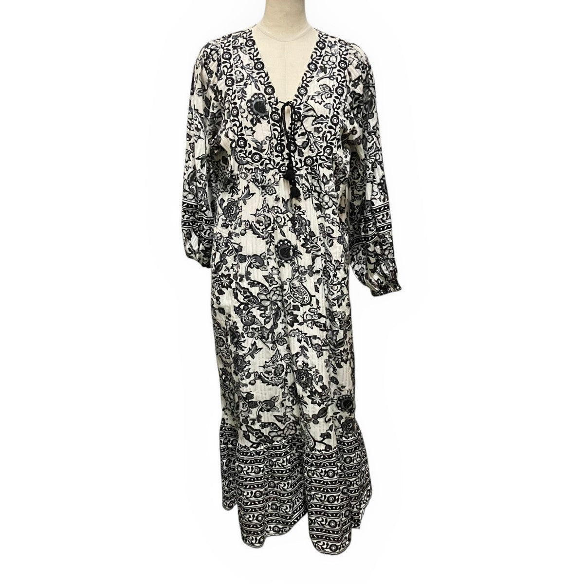 sara mallika(サラマリカ) Paisley Flower Print Dress総柄ワンピース