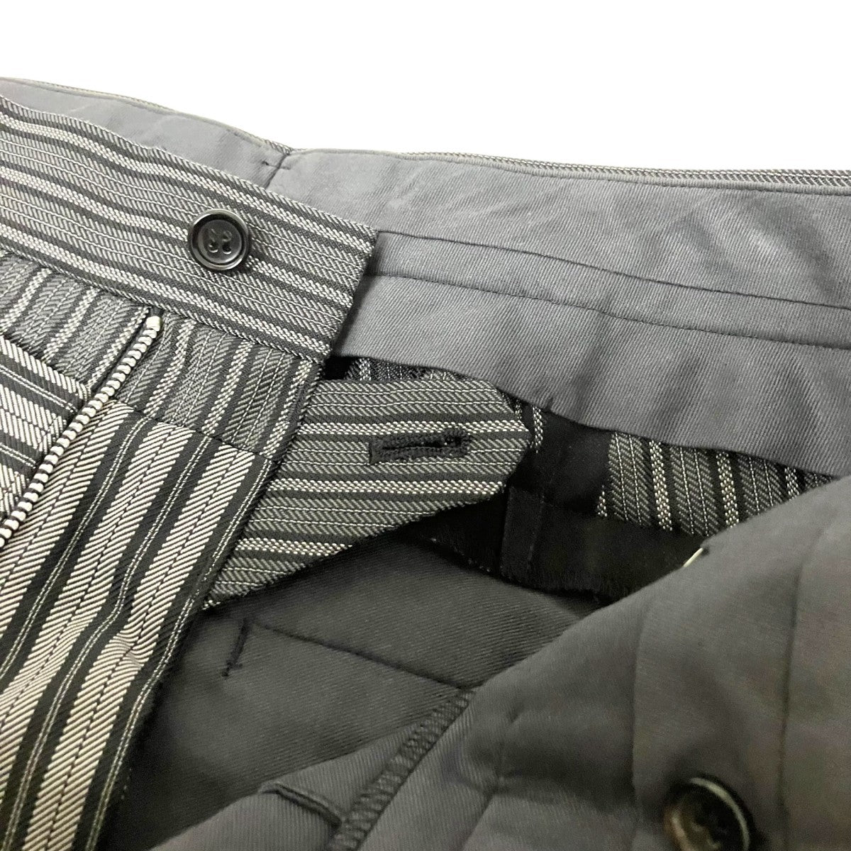 COMME des GARCONS HOMME PLUS ストライプパンツPI P019 古着・中古-4枚目のアイテム画像