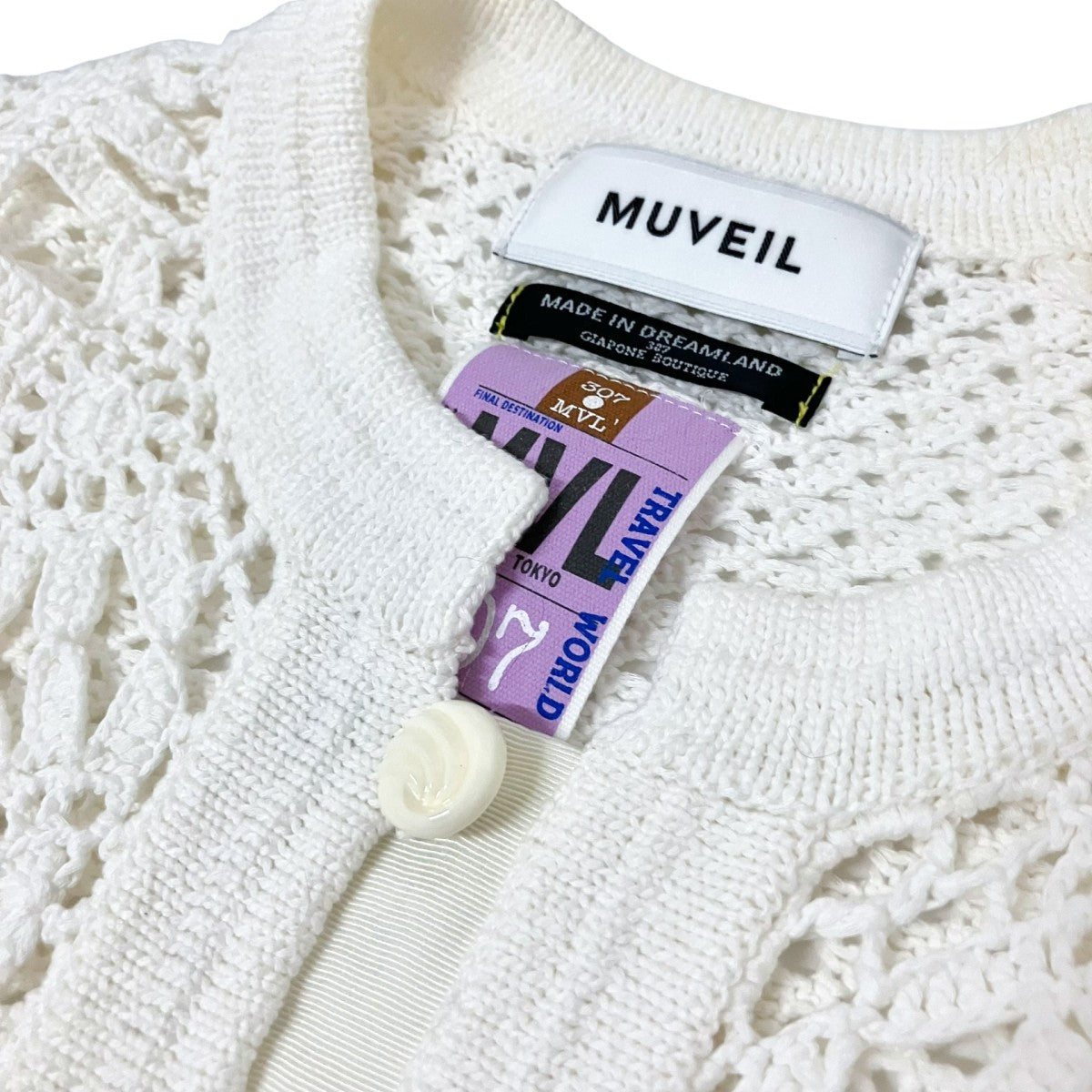 MUVEIL(ミュベール) レースカーディガンMA231KCD005 MA231KCD005