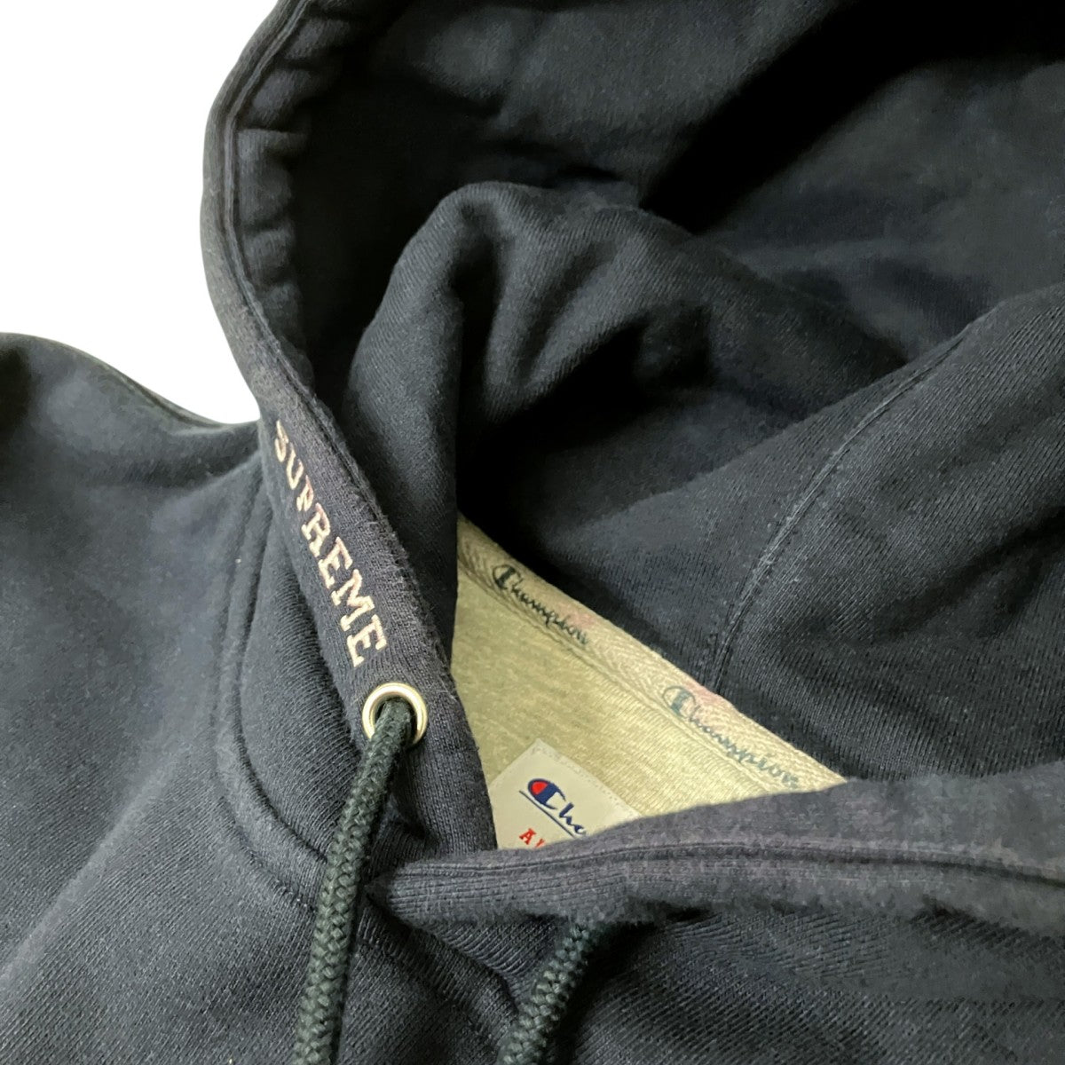 Supreme×Champion Stacked C Hooded Sweatshirtプルオーバーパーカー 古着・中古-3枚目のアイテム画像