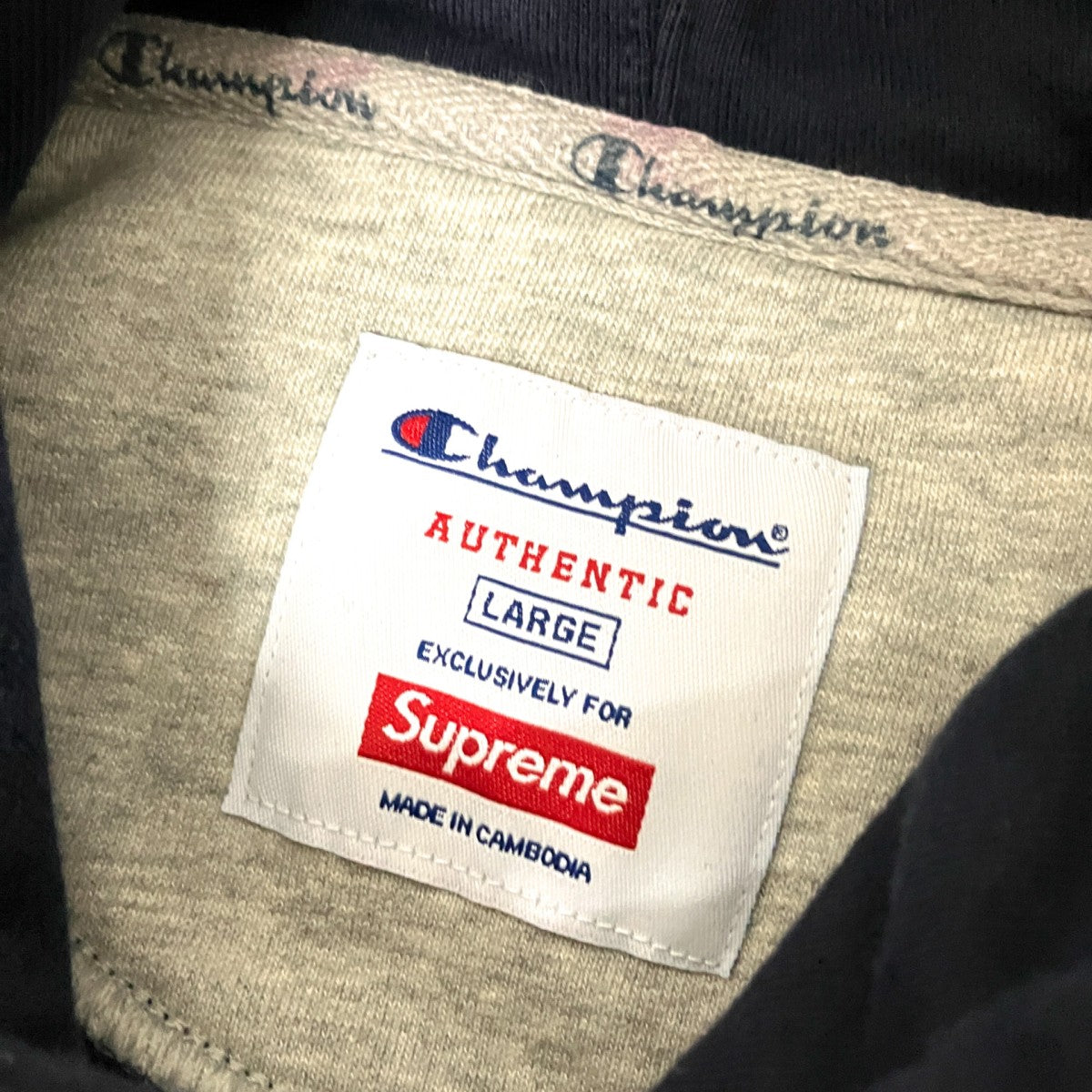 Supreme×Champion Stacked C Hooded Sweatshirtプルオーバーパーカー 古着・中古-5枚目のアイテム画像