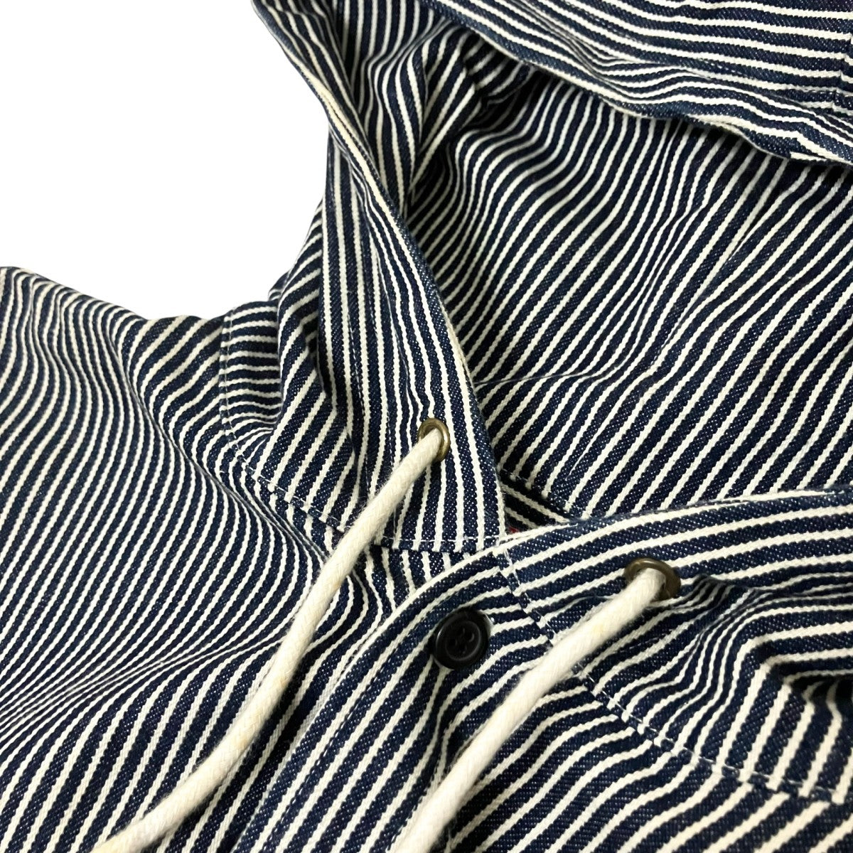 Supreme Hooded Denim Shirtヒッコリーシャツ 古着・中古-3枚目のアイテム画像