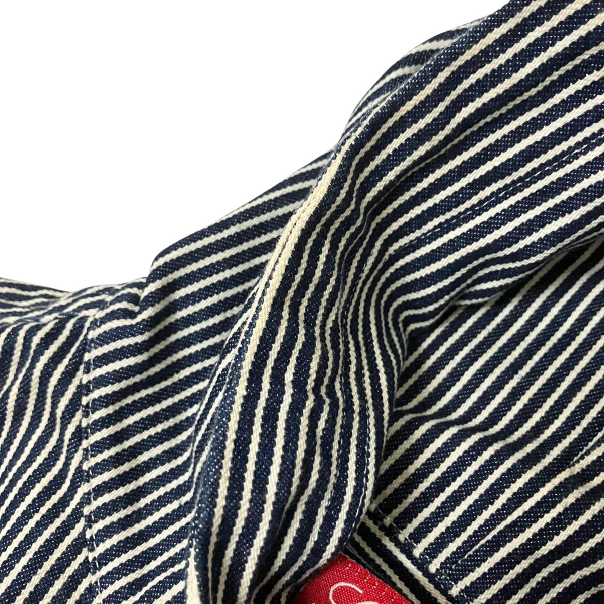 Supreme Hooded Denim Shirtヒッコリーシャツ 古着・中古-6枚目のアイテム画像