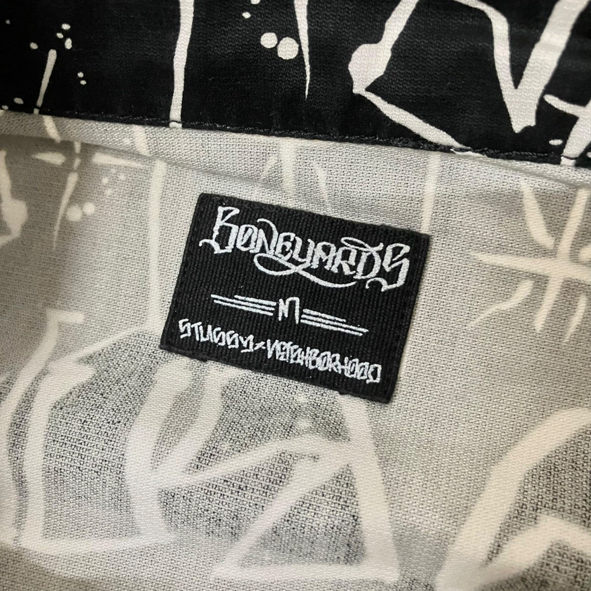 NEIGHBORHOOD×stussy BONE YARDS M．65 Corrosion／C-JKT総柄ジャケットSPSTN JK M01 古着・中古-4枚目のアイテム画像