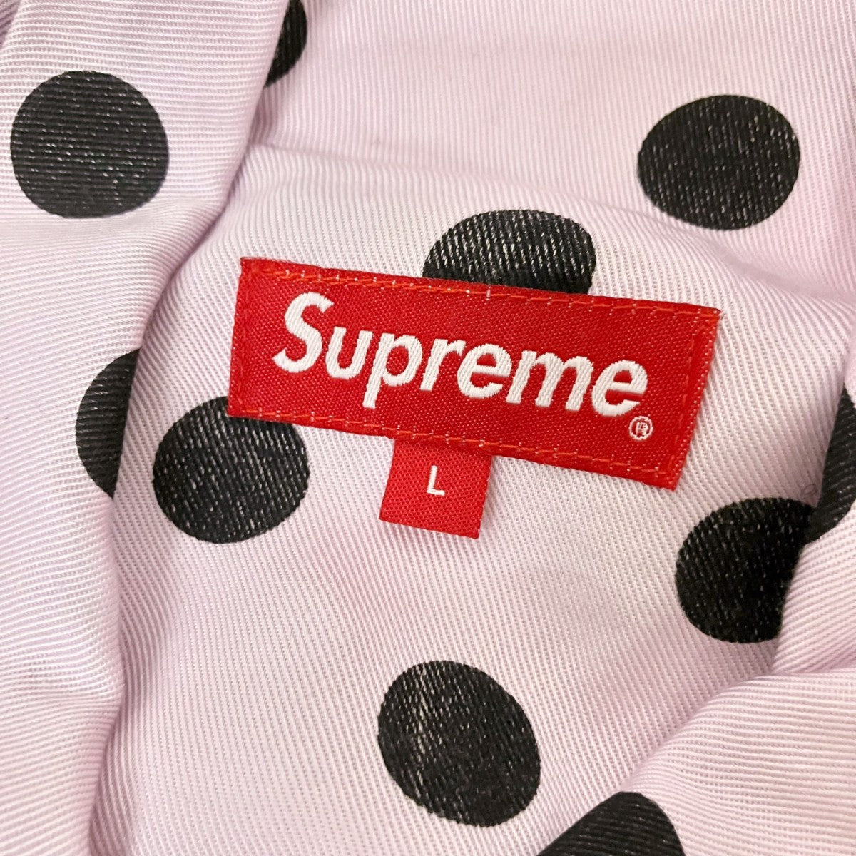 Supreme Polka Dots Rayon Work Jacket総柄ジャケット 古着・中古-4枚目のアイテム画像