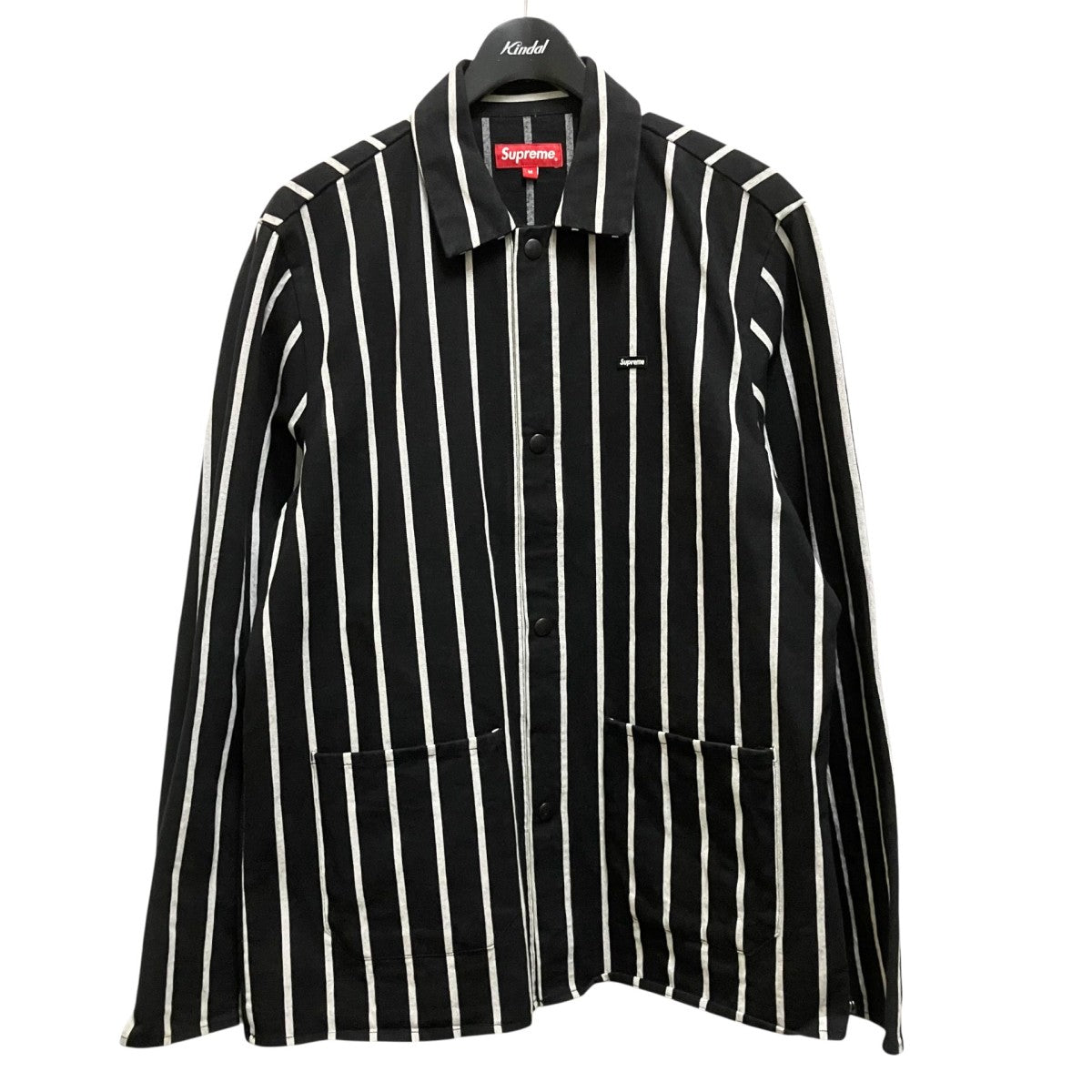 Supreme Small Box Logo Shop Jacketストライプコーチジャケット 古着・中古-1枚目のアイテム画像