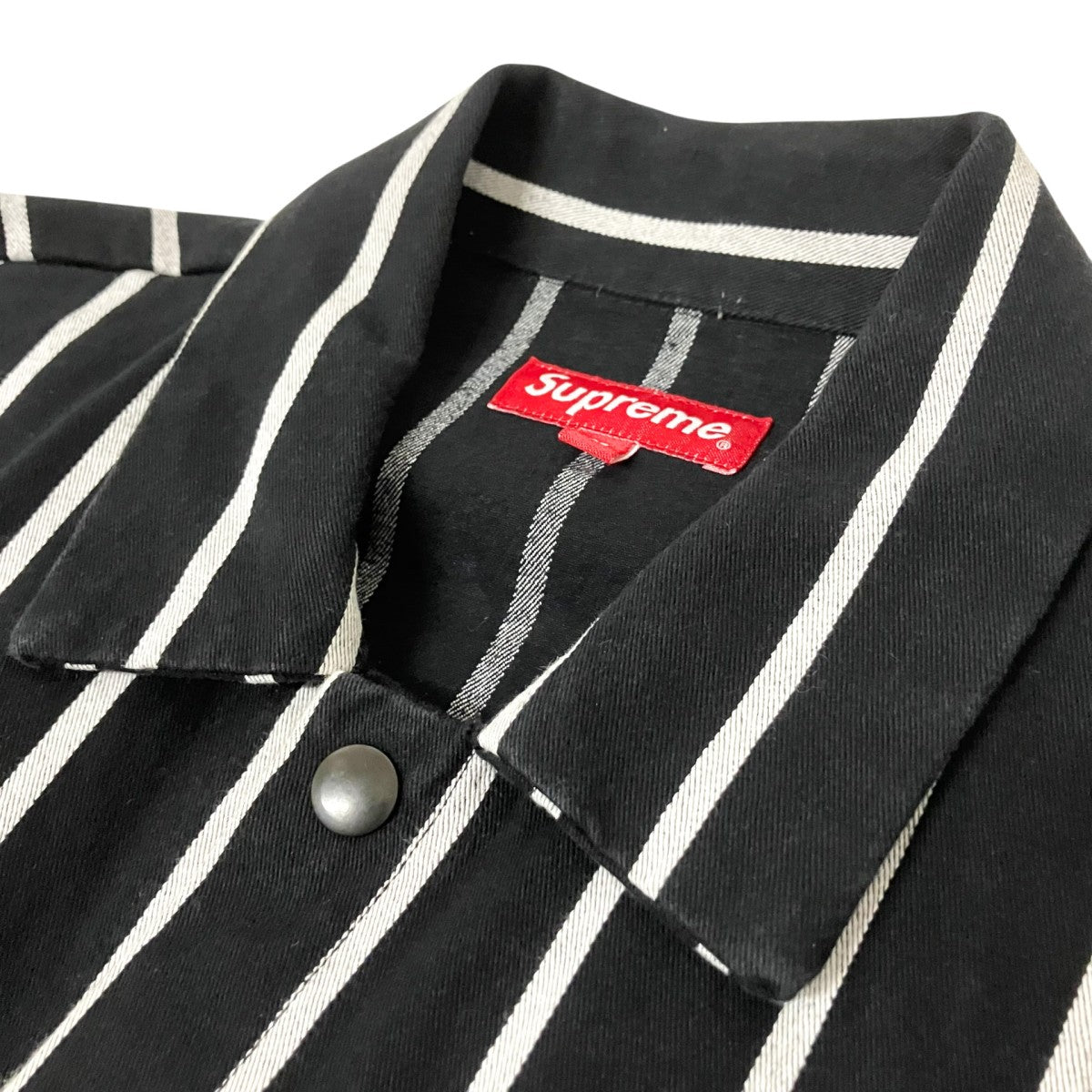 Supreme Small Box Logo Shop Jacketストライプコーチジャケット 古着・中古-3枚目のアイテム画像