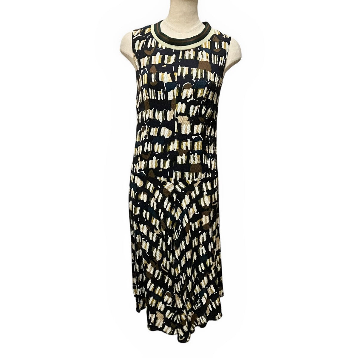 MARNI シルク混ノースリーブワンピースABMAQ48LU0TV371 古着・中古-1枚目のアイテム画像