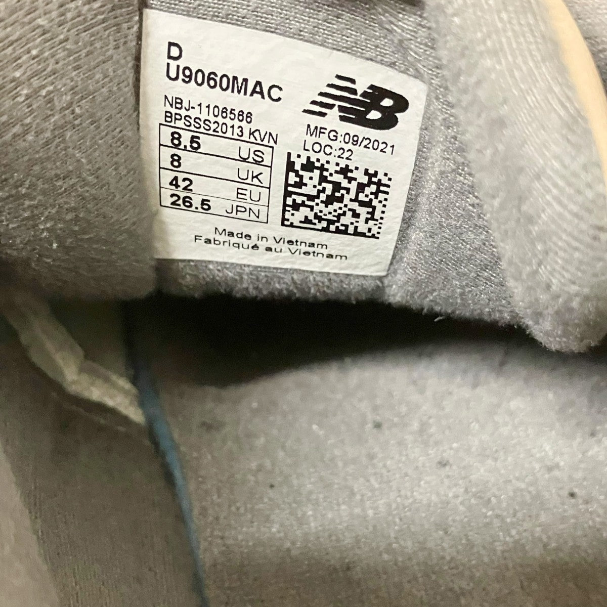 NEW BALANCE ローカットスニーカーU9060MAC 古着・中古-6枚目のアイテム画像