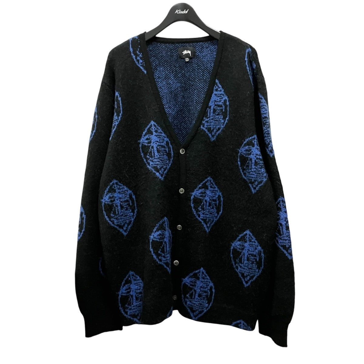 stussy Mohair Mask cardiganニットカーディガン117084 古着・中古-1枚目のアイテム画像