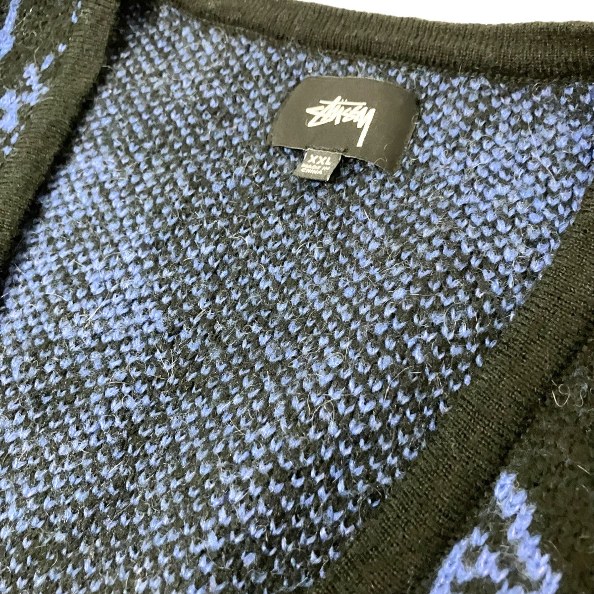 stussy Mohair Mask cardiganニットカーディガン117084 古着・中古-3枚目のアイテム画像