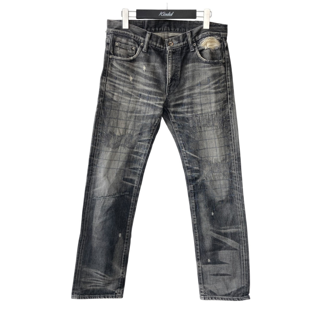 08SSGrid Savage Narrow Denimデニムパンツ表記消え