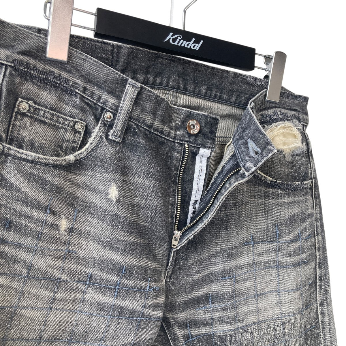 08SSGrid Savage Narrow Denimデニムパンツ表記消え