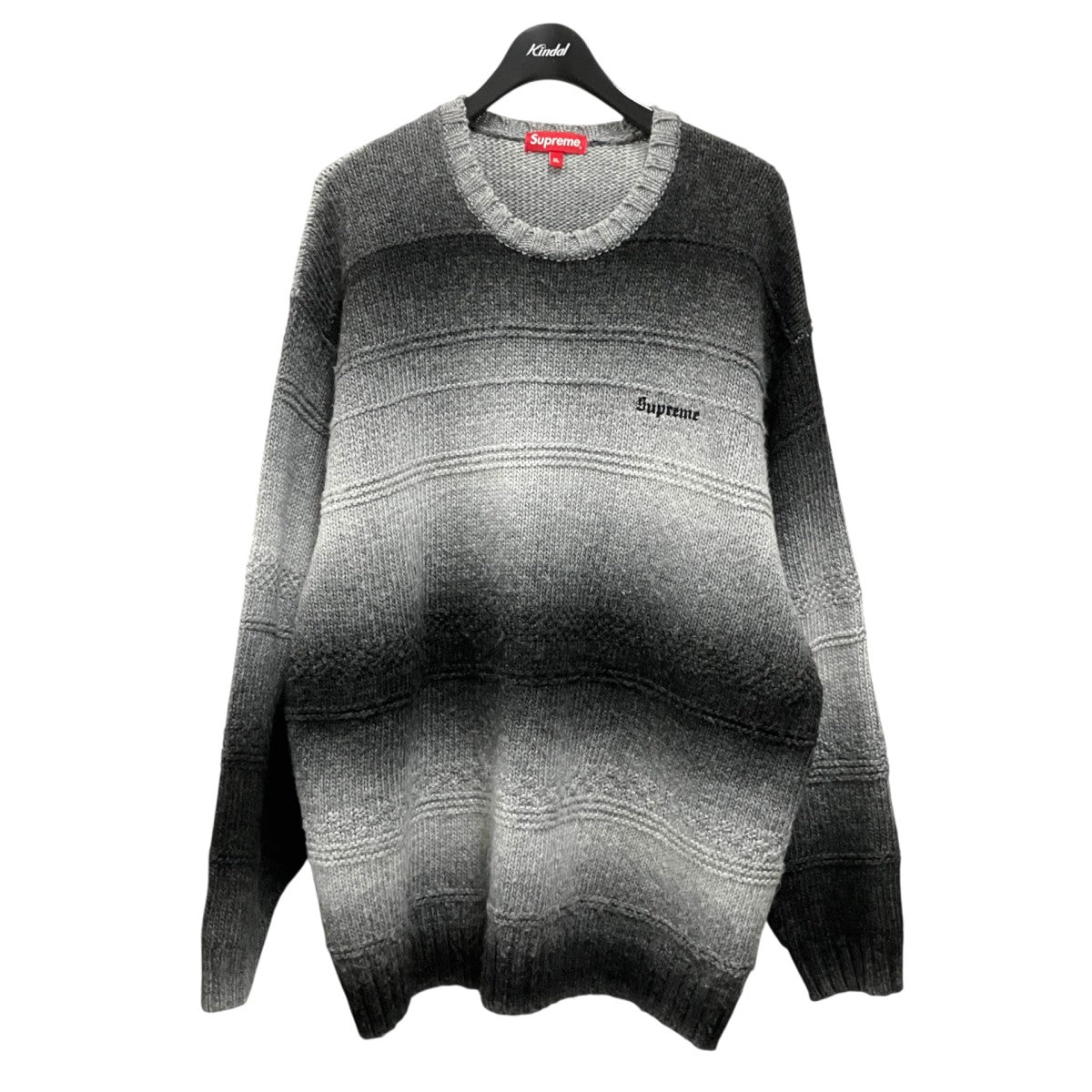 Supreme Gradient stripe sweaterストライプニット 古着・中古-1枚目のアイテム画像