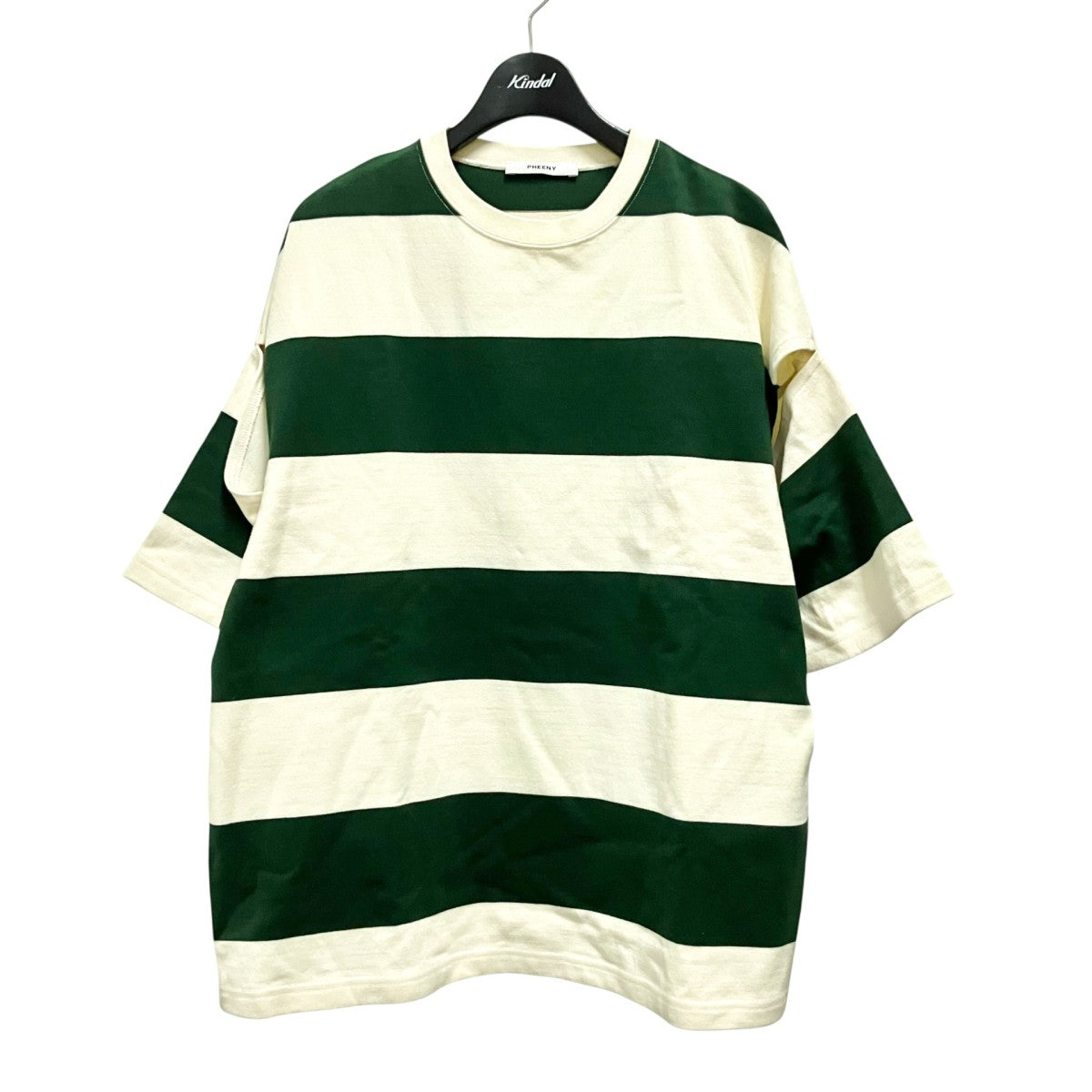 PHEENY Heavy weight border slit sleeveボーダースリットスリーブシャツPS23 CS06 古着・中古-1枚目のアイテム画像