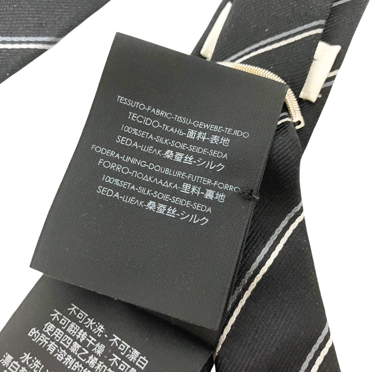 Saint Laurent Paris(サンローランパリ) シルクネクタイ ブラック