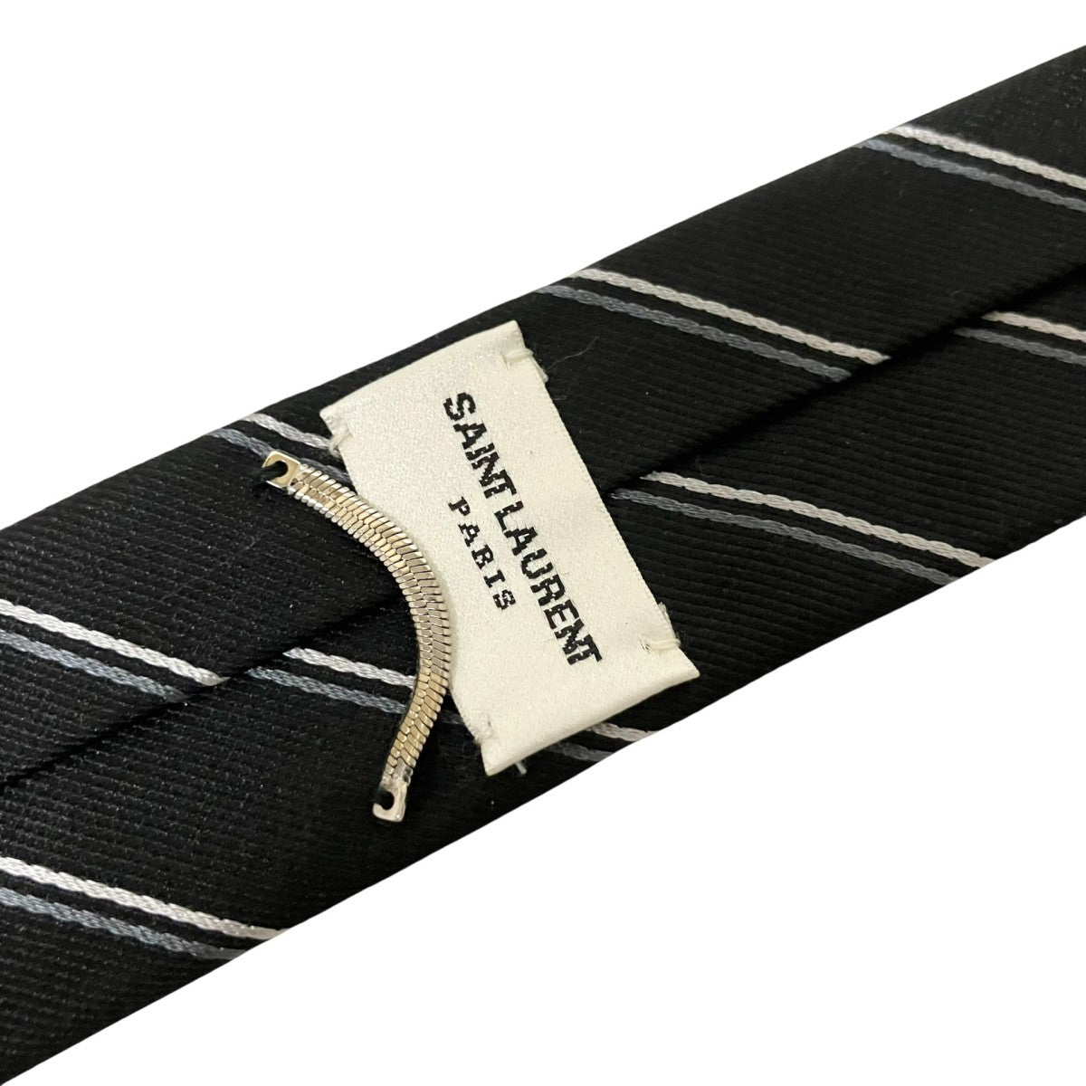Saint Laurent Paris(サンローランパリ) シルクネクタイ ブラック