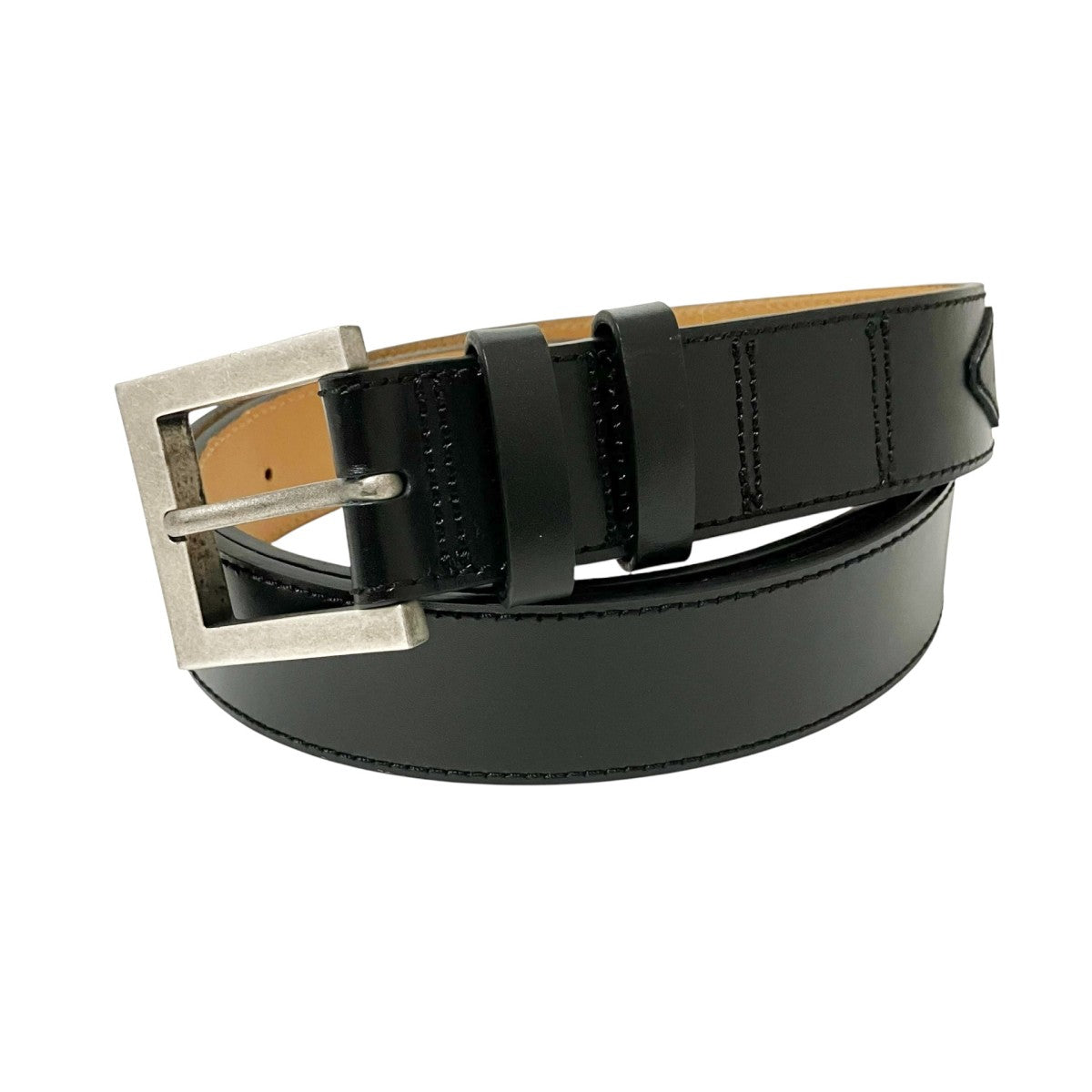 ADER error Fluic label beltレザーベルトBMADSSAC0501BK 古着・中古-1枚目のアイテム画像