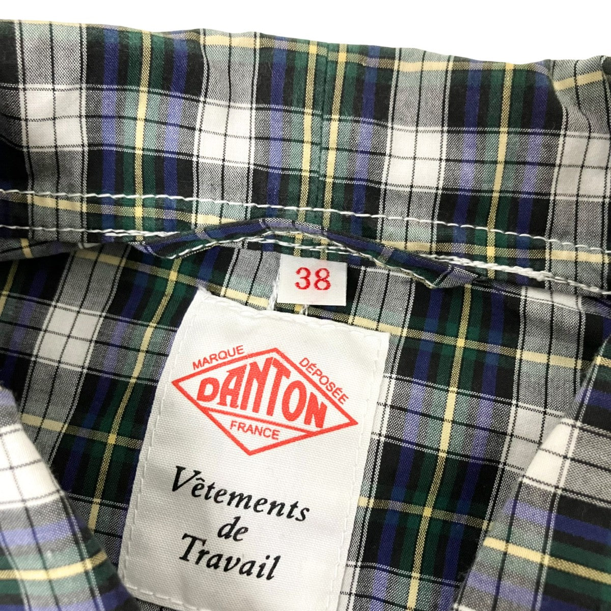 DANTON シャツジャケットJD 3701 古着・中古-4枚目のアイテム画像