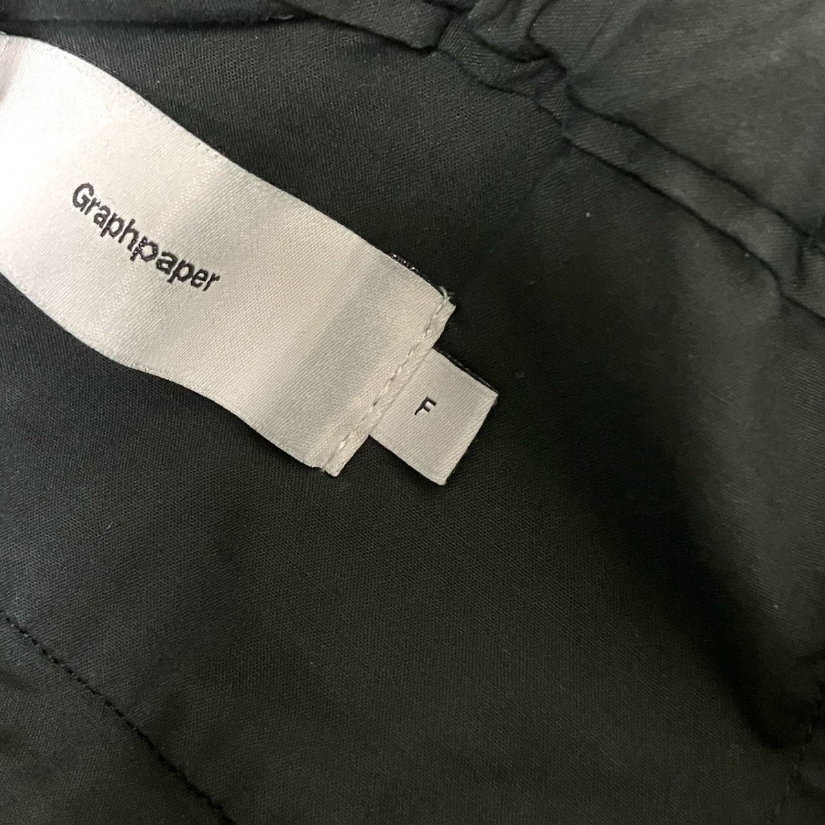 Graphpaper Stretch Typewriter Chef PantsワイドパンツGM221 40107B 古着・中古-7枚目のアイテム画像