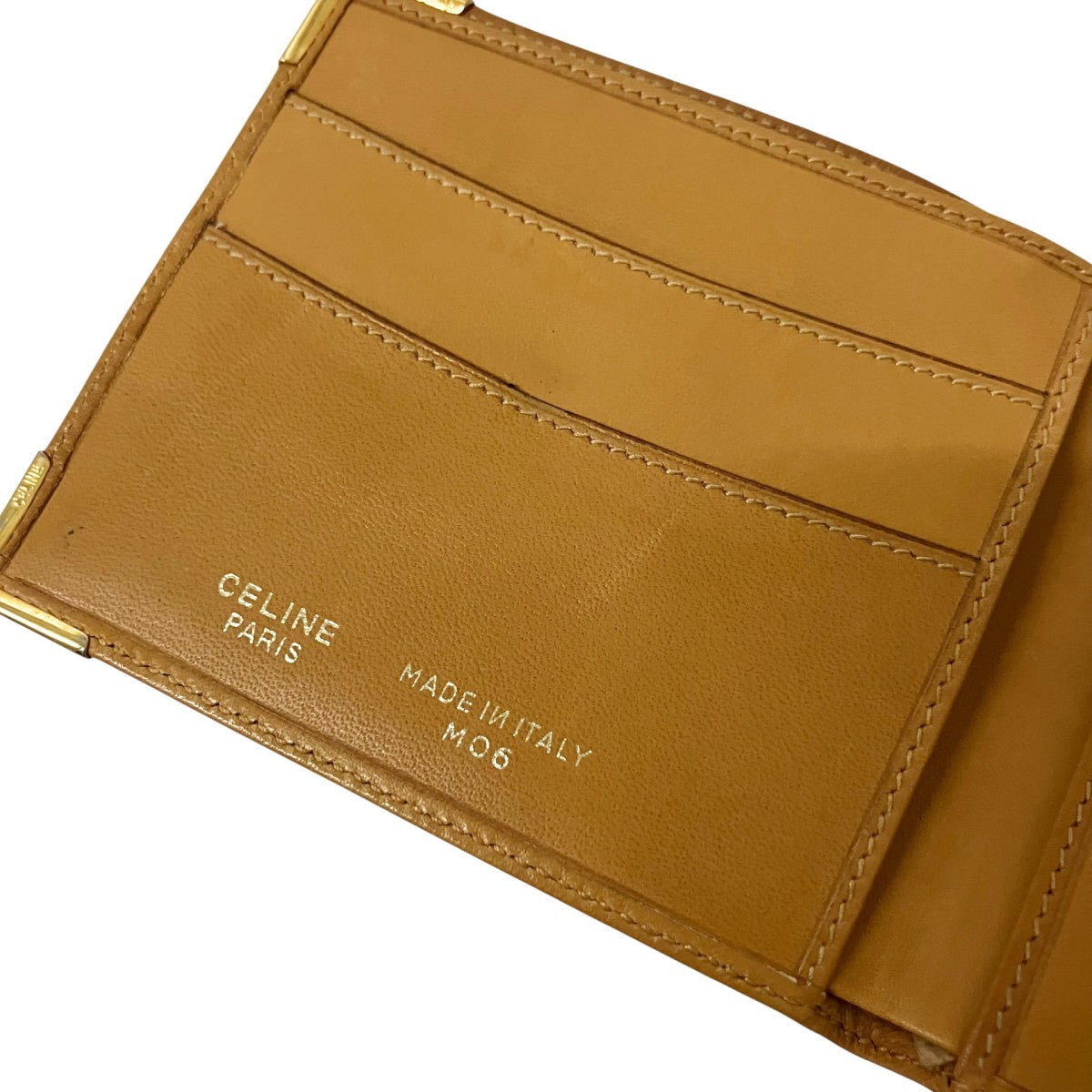 CELINE ブラウン/イエロー 二つ折り財布　ヴィンテージ　箱付き CELINE(セリーヌ) 2つ折り財布 M06 ブラウン｜【公式】カインドオル