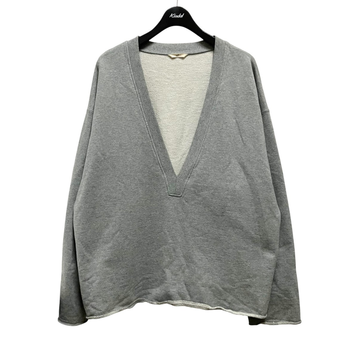 maison mill Deep V-Neck Cut Off Sweat ShirtVネックスウェットM24 1 009 古着・中古-1枚目のアイテム画像
