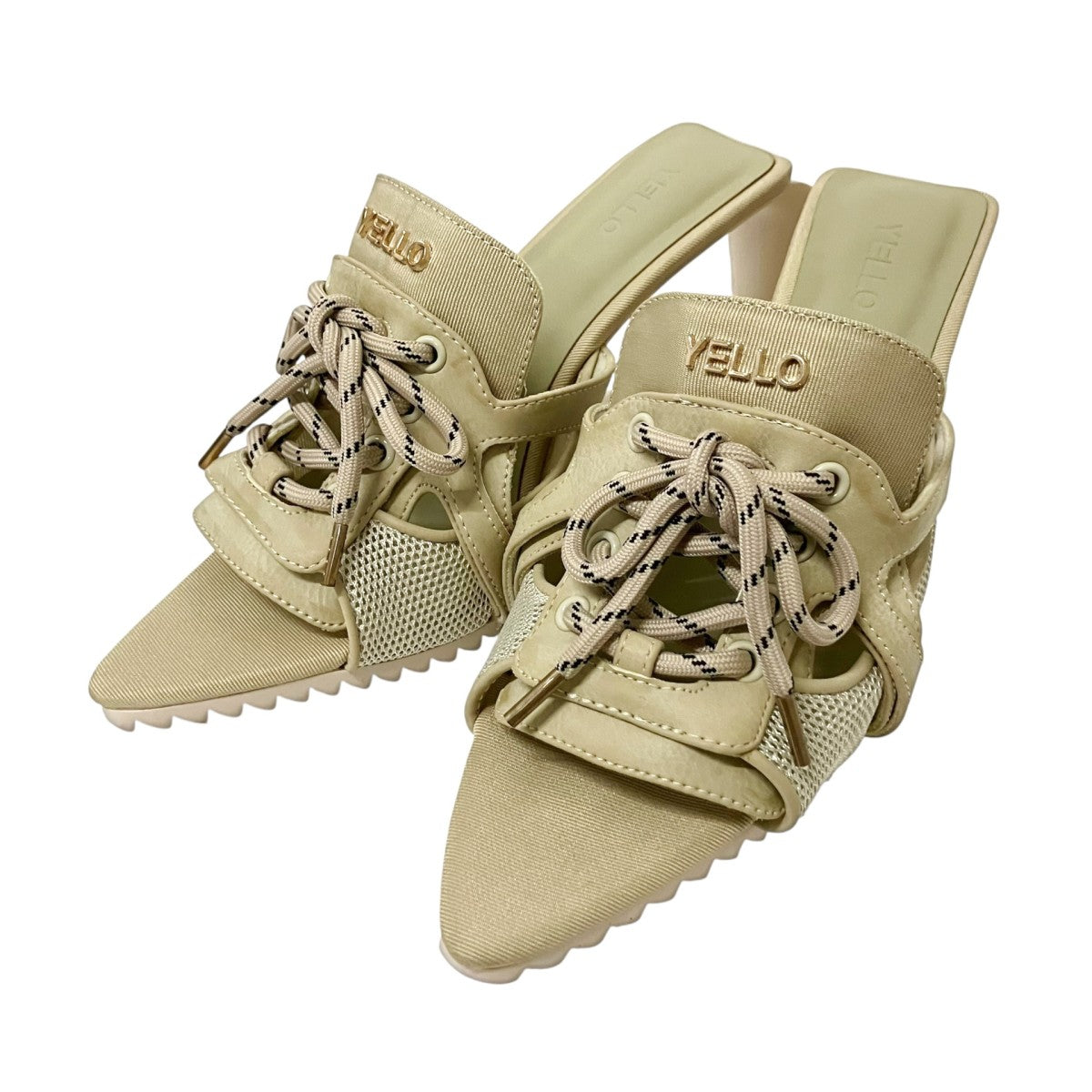 YELLO TANK DEFORMED WEDGE SANDALSミュールサンダル 古着・中古-1枚目のアイテム画像