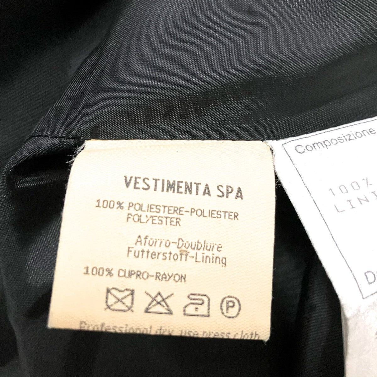GIORGIO ARMANI VESTIMENTA SPAテーラードジャケット 古着・中古-9枚目のアイテム画像